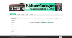 Desktop Screenshot of gimnazjum.uszew.pl